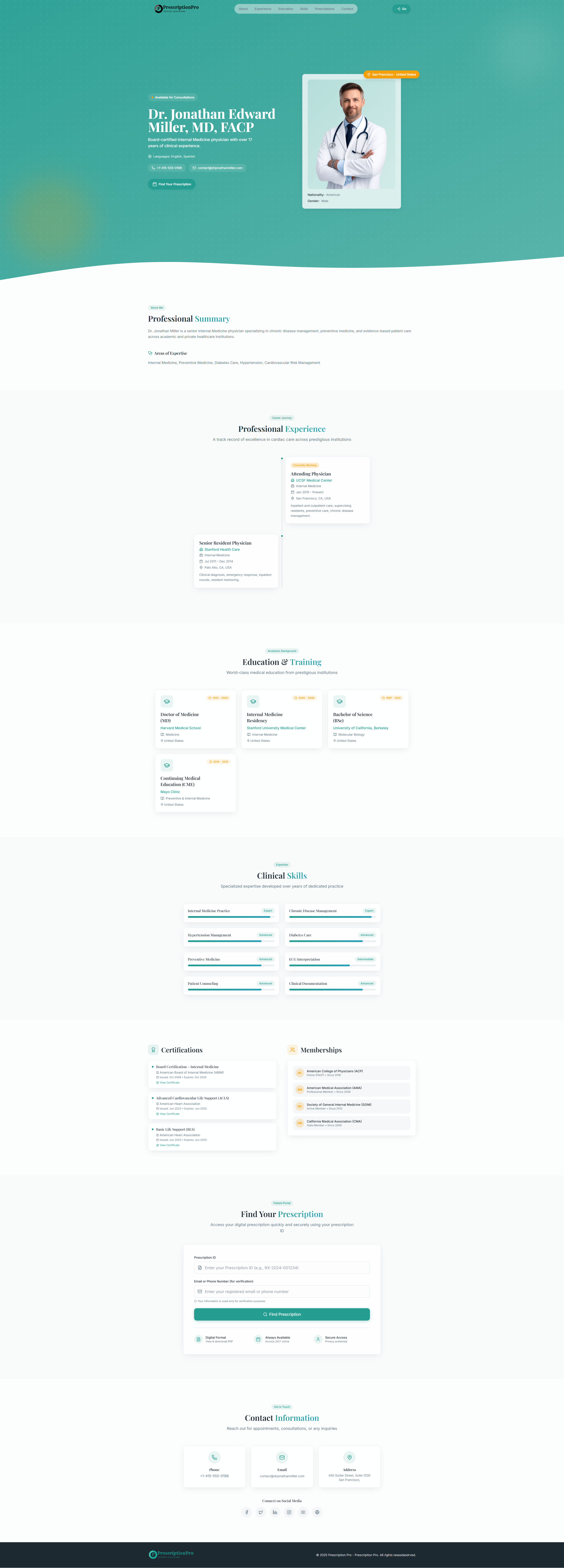 PrescriptionPro Web Demo Preview